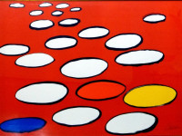 ALEXANDER CALDER - USA - SOUCOUPES BLANCHES - LITOGRAFIA - 75 x 110 cms - 1969